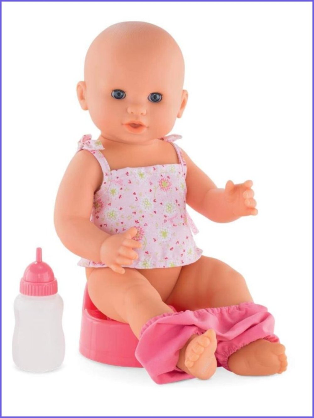 Corolle Emma Drink and Wet Potty Training  Doll For Girl 14" New in Box